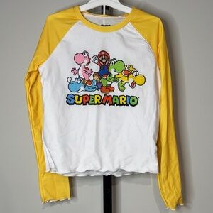 Nintendo Super Mario Long Sleeve Swim Set Girls Size XS or Large New NWT